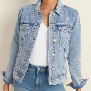 Old Navy Distressed Jean Jacket